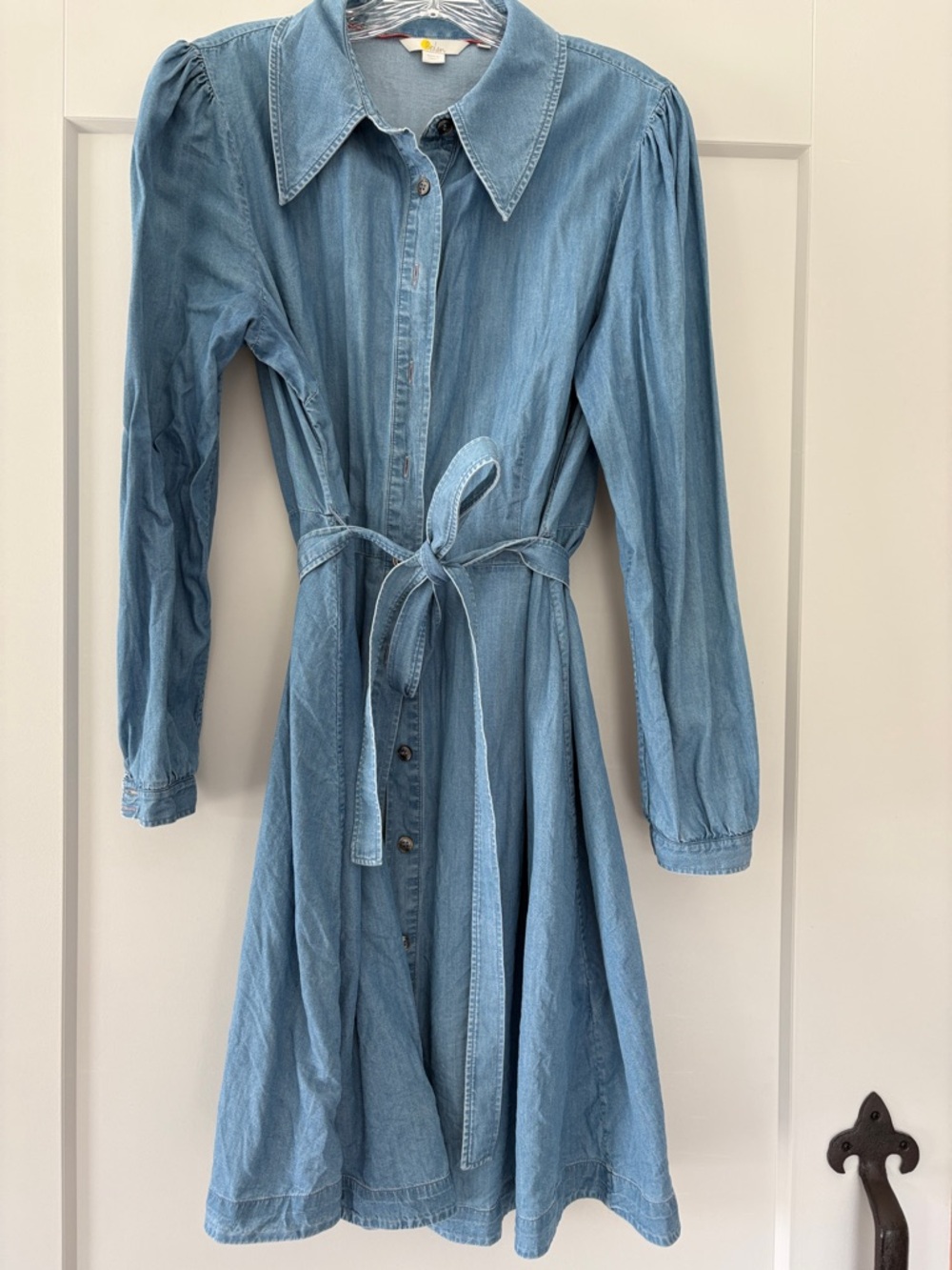 Boden Light Blue Denim Shirt Dress